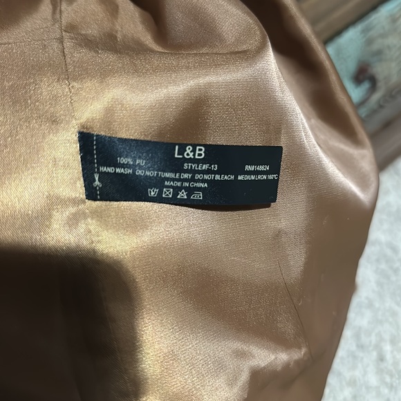 L&B Brown Suede Studded Jacket - Picture 5 of 5